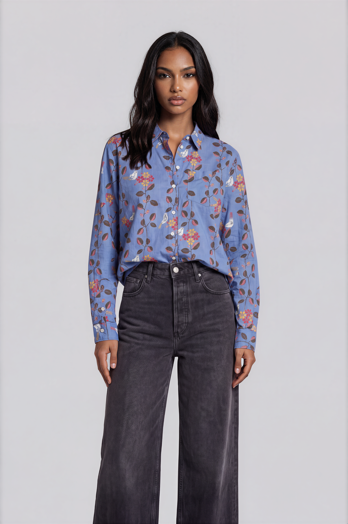 Good Boyfriend Shirt- Cornflower Blue