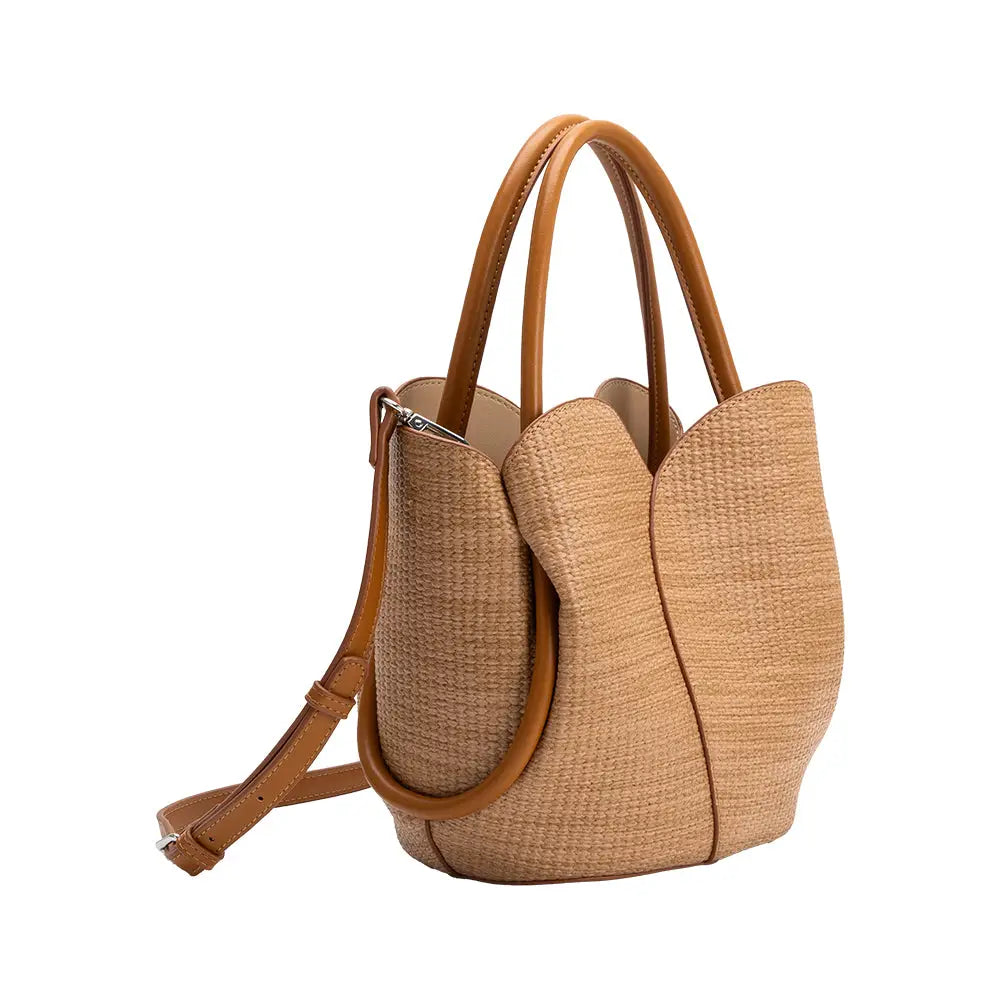 Tulip Raffia Handbag
