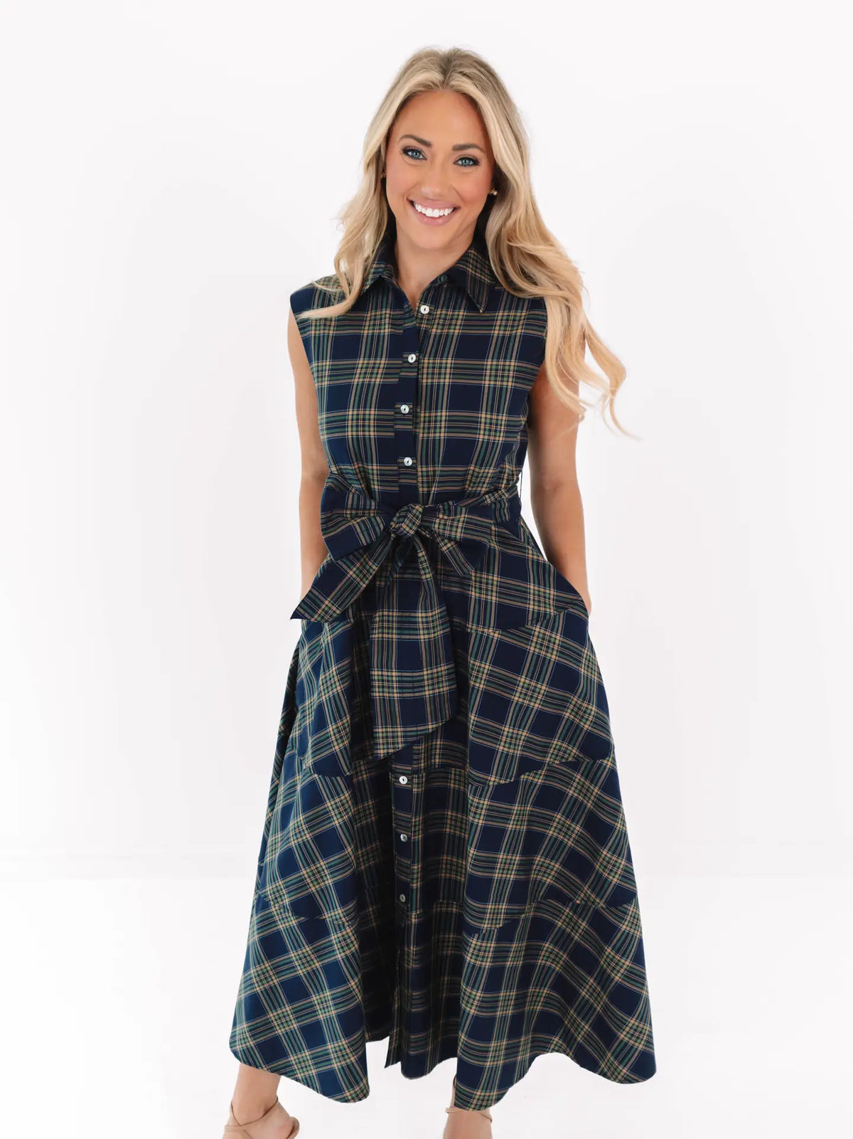 Etta Midi Navy