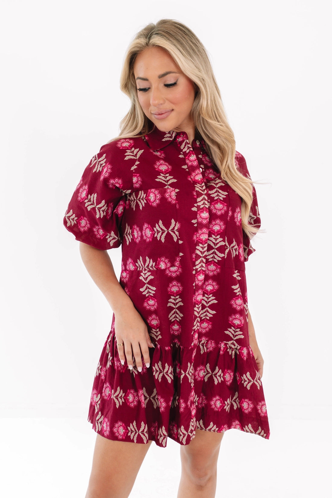 Athena Puff Sleeve Dress