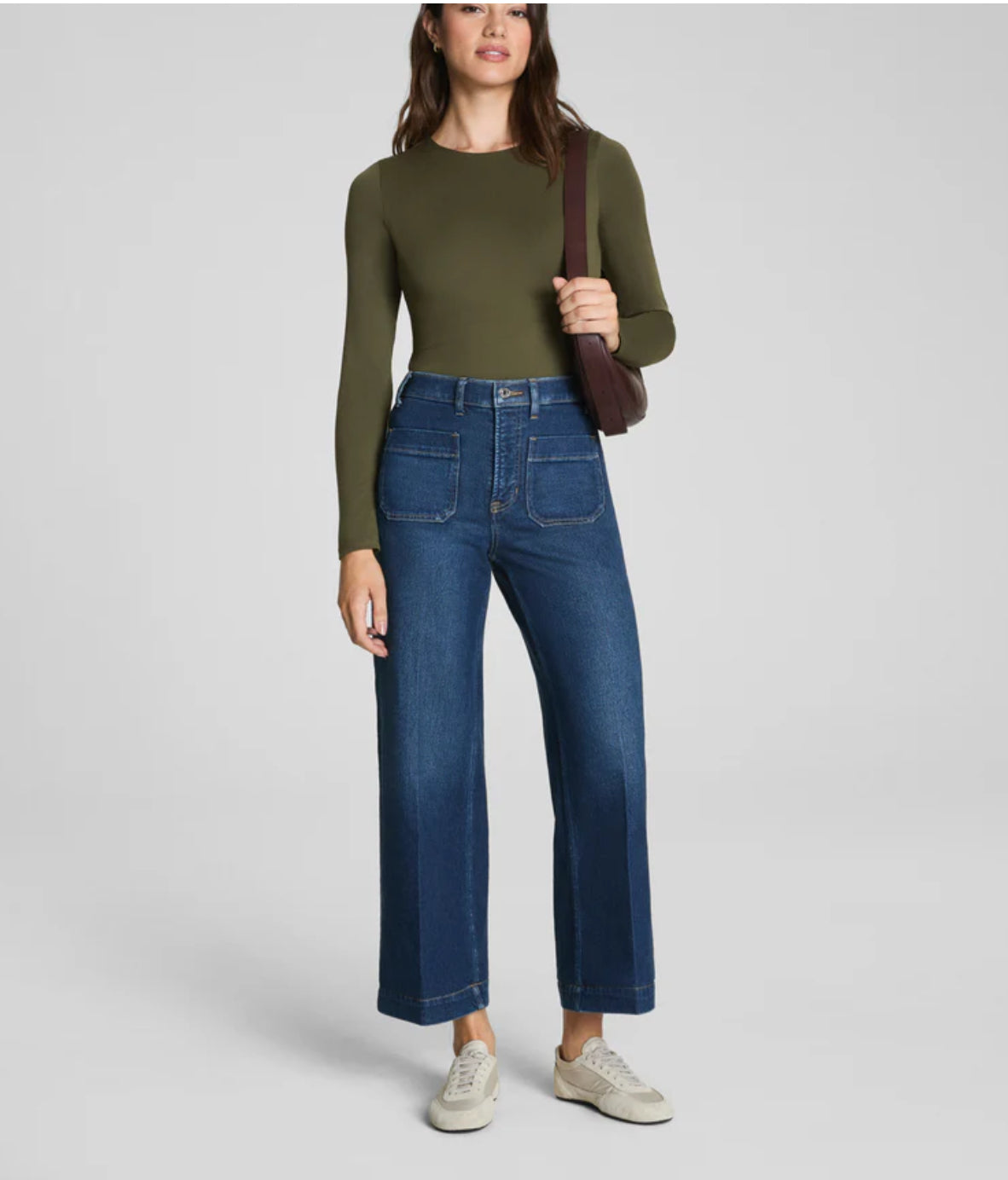 Spanxshape Cropped Wide Leg Jean