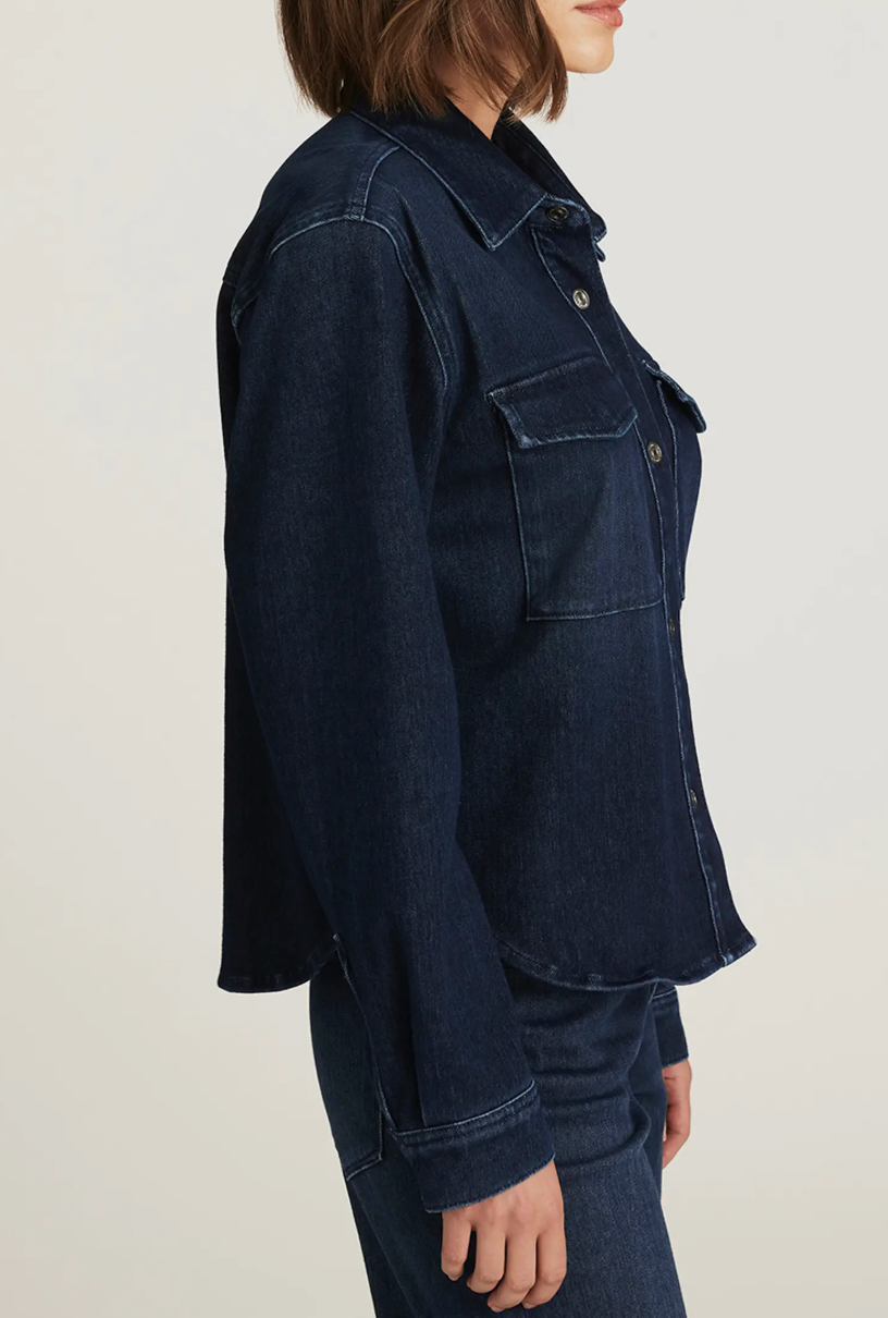 Tia Button Down - Dark Blue