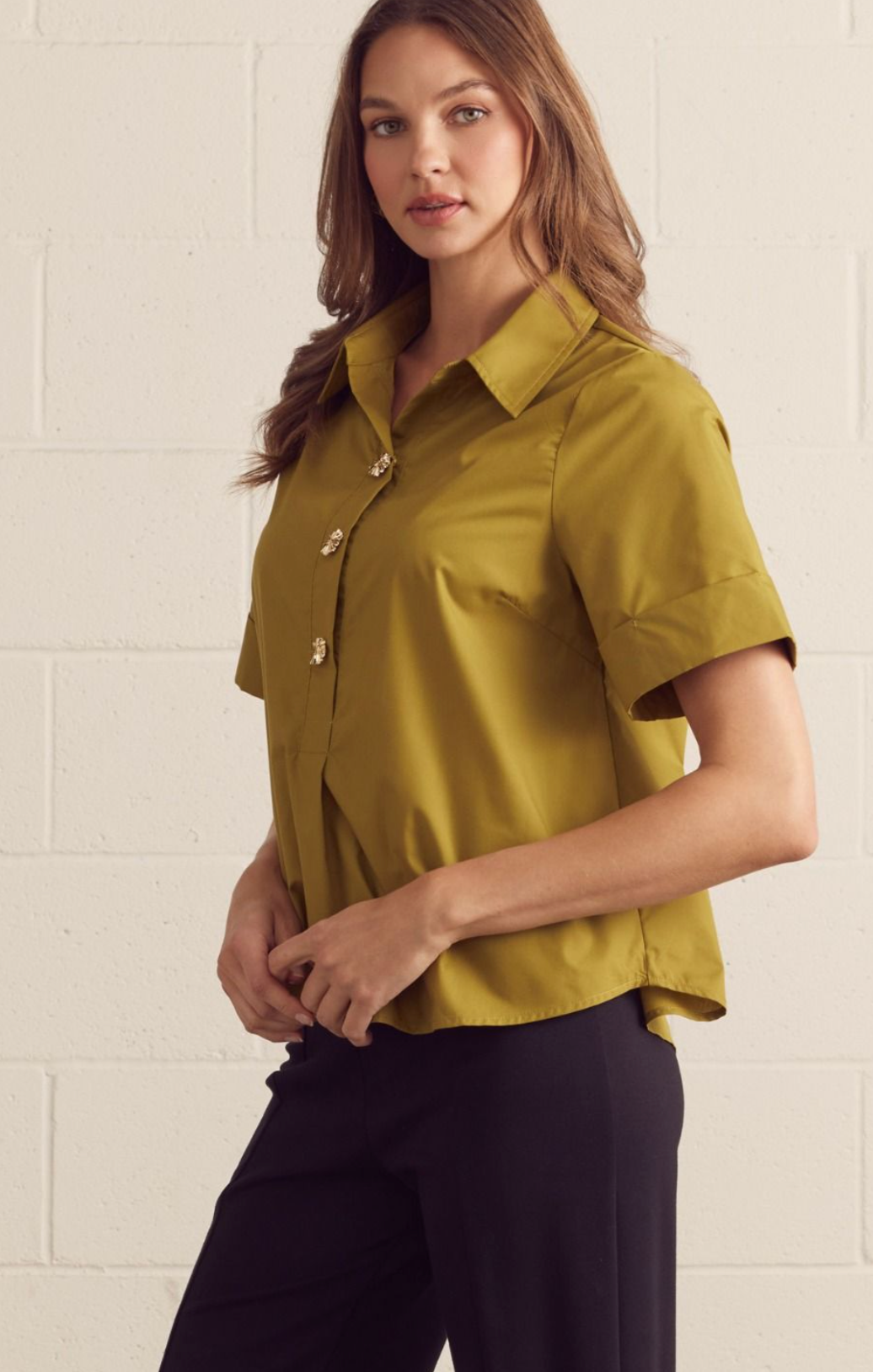 Navarre Blouse Olive