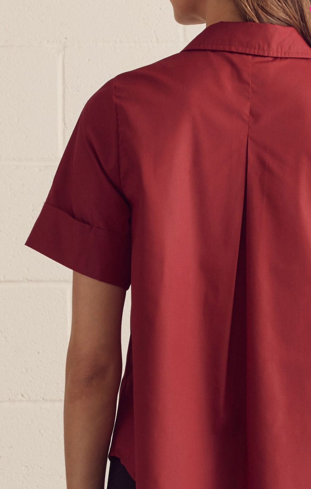 Navarre Blouse Crimson