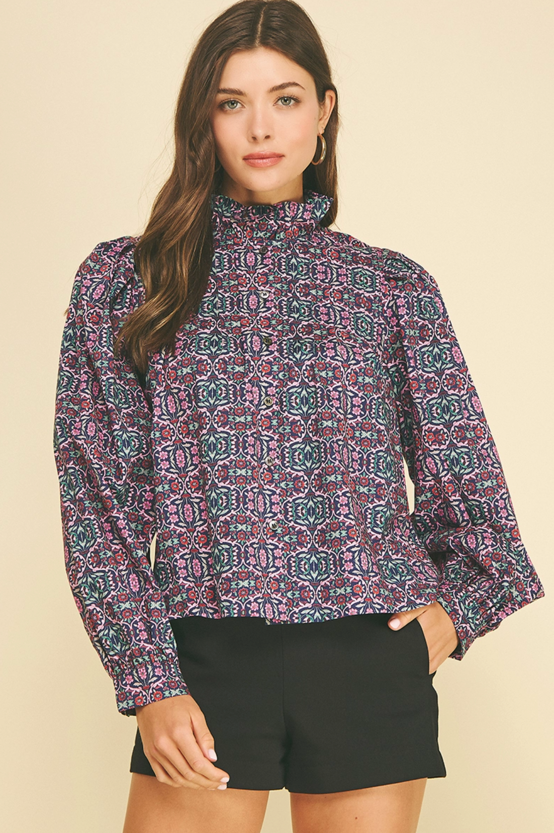 Onalaska Navy Top