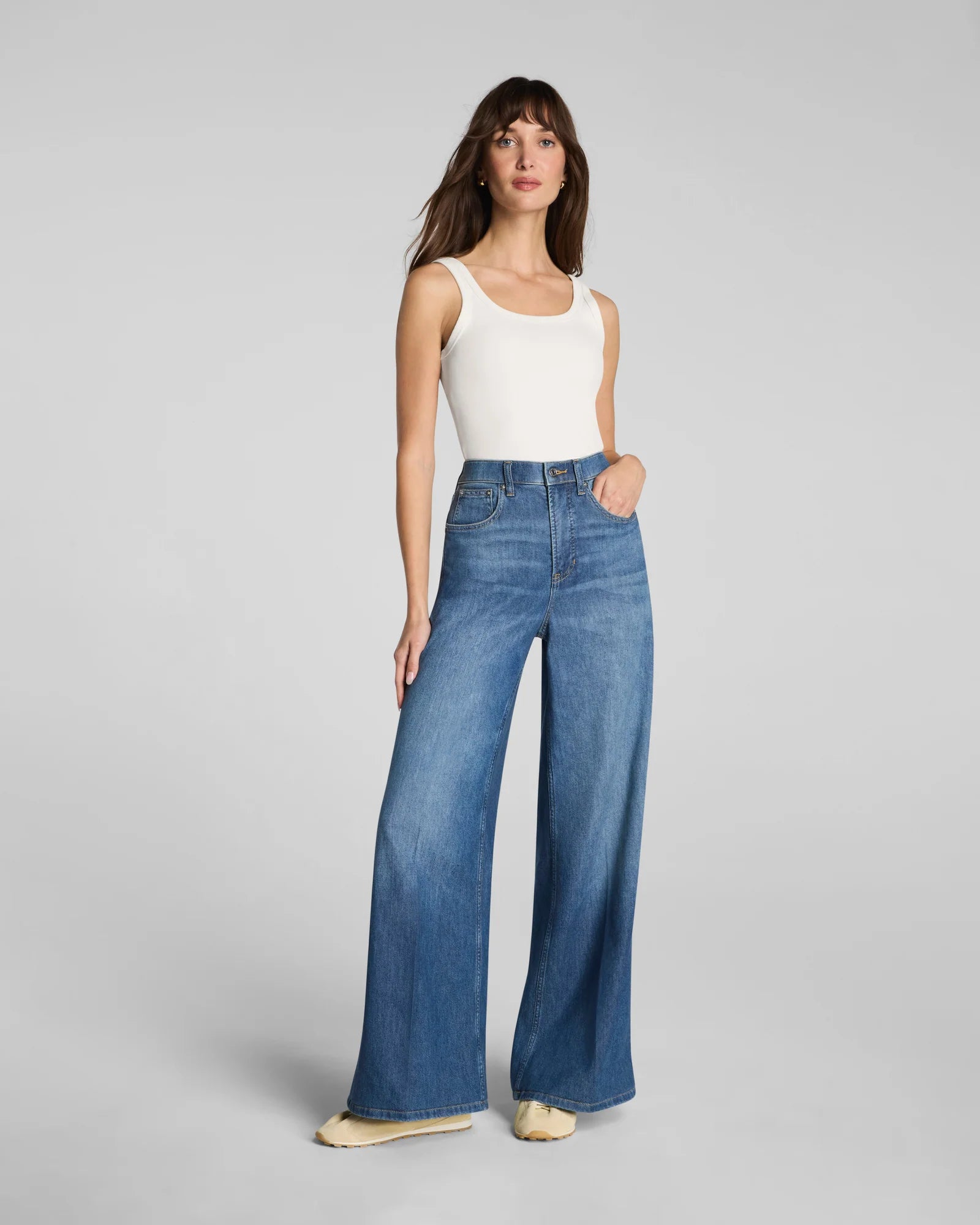 SpanxSuperSmooth Lightweight Super Wide Leg Jeans