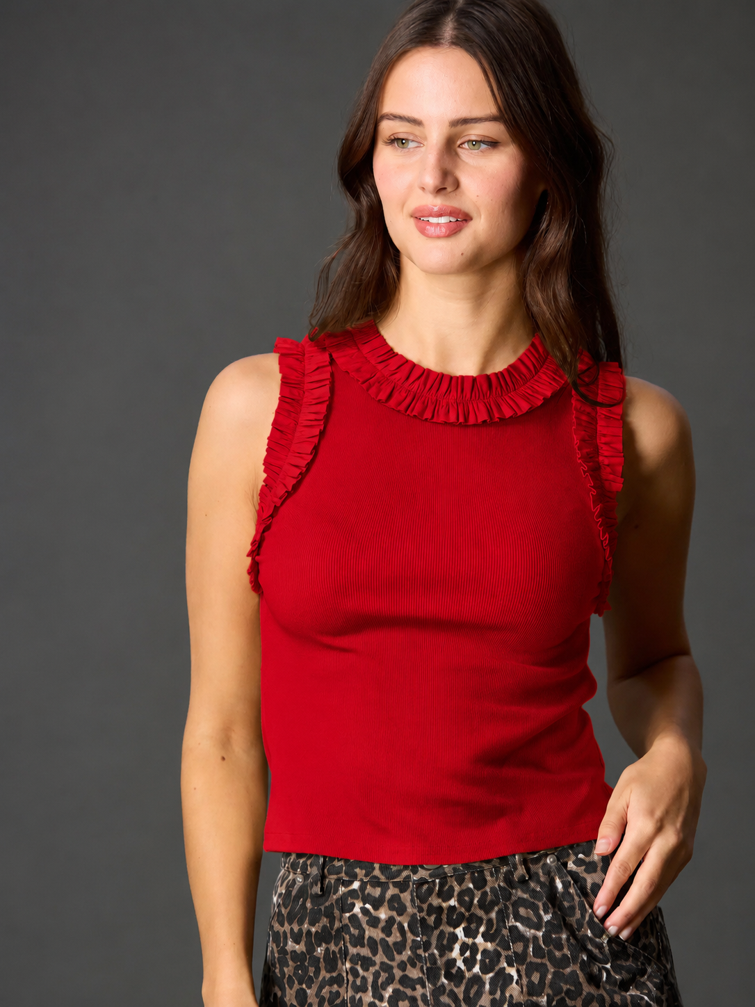 Layne Red Top