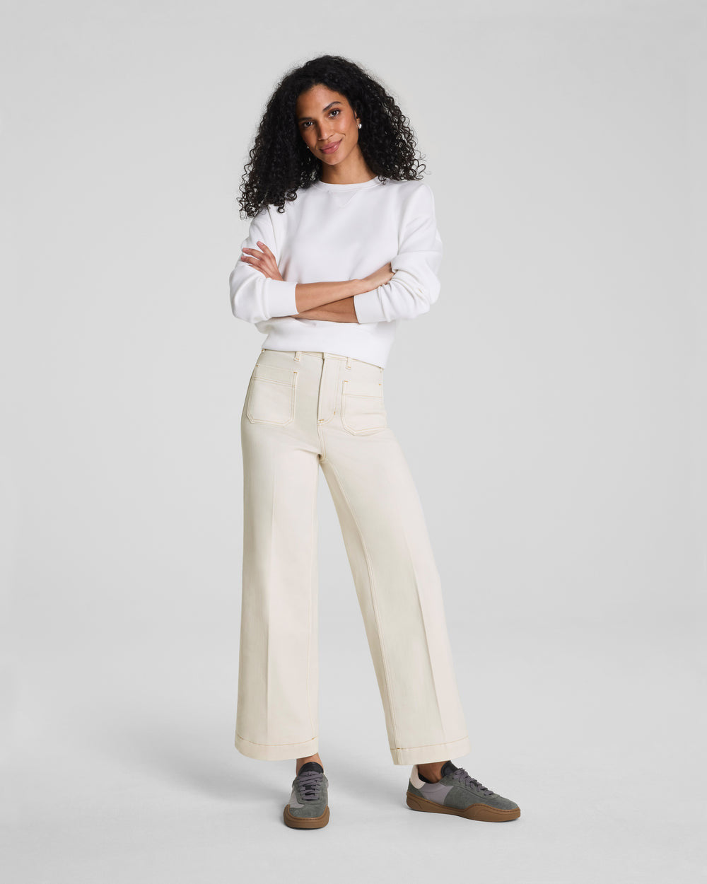 Spanxshape Cropped Wide Leg Jean