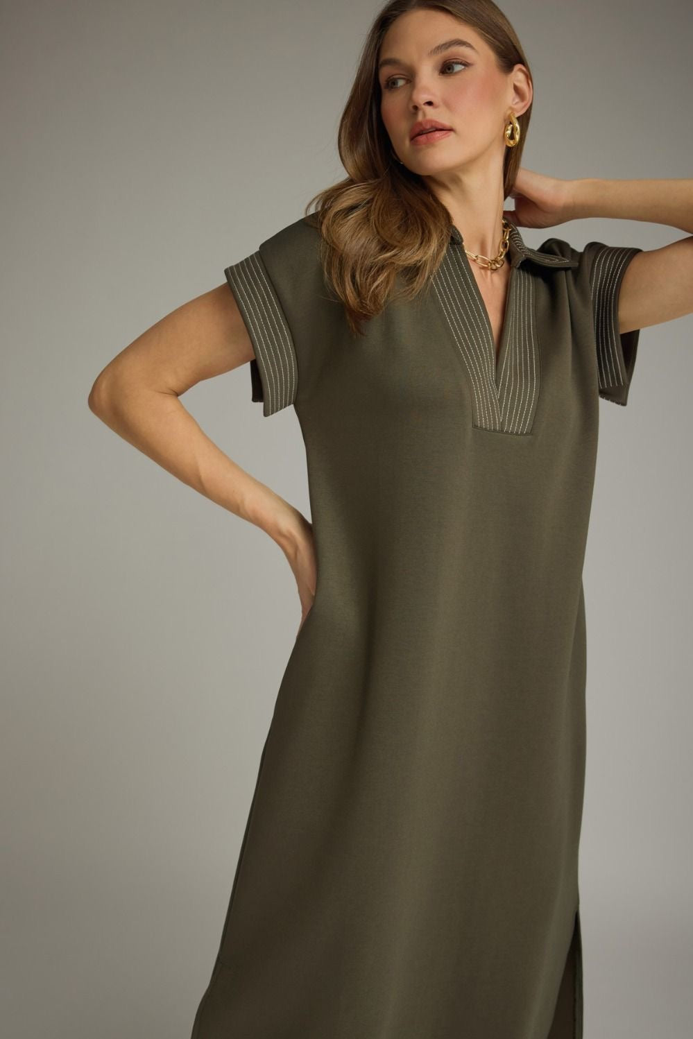 Belmont Olive Dress