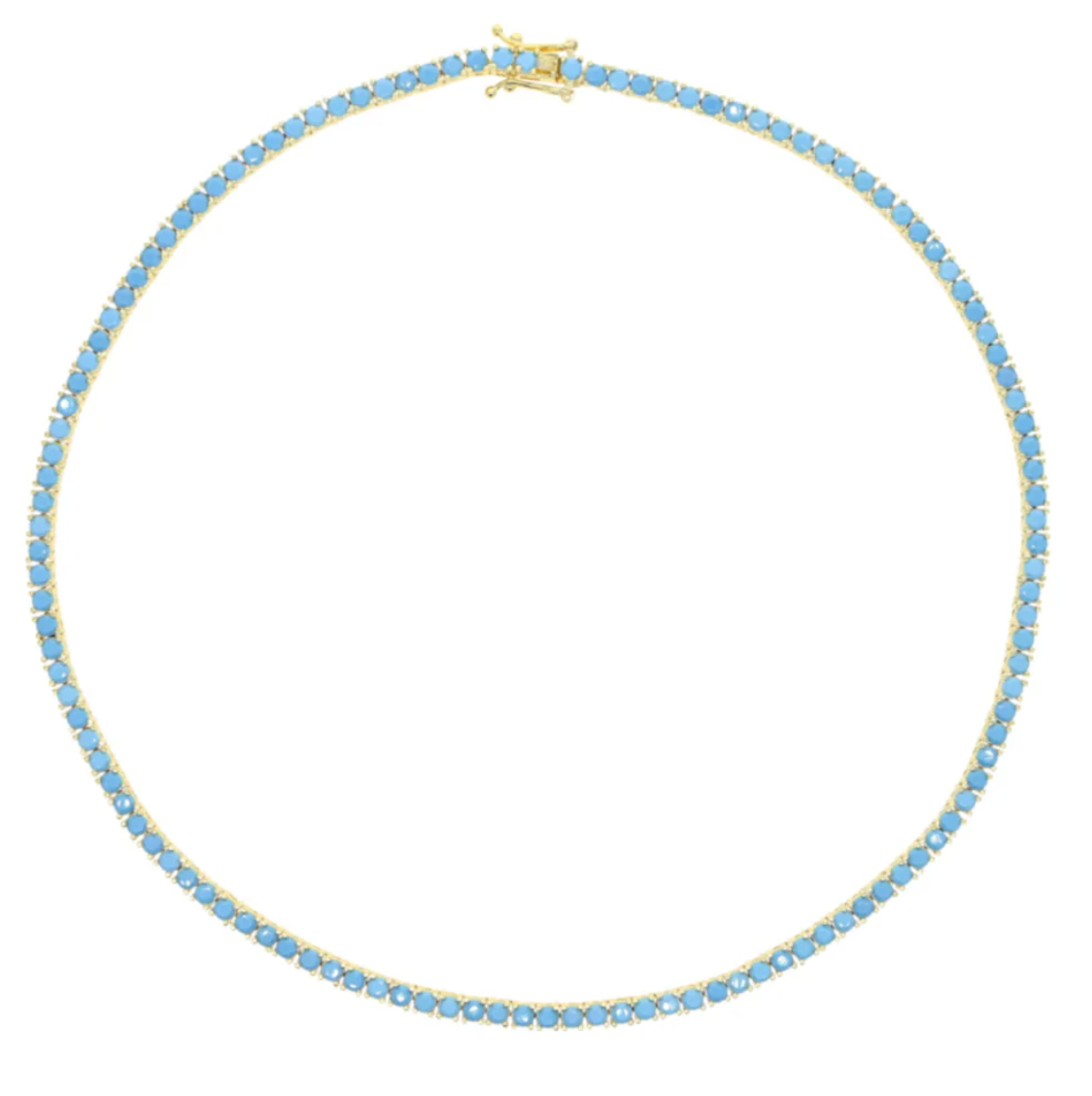 Turquoise Tennis Necklace