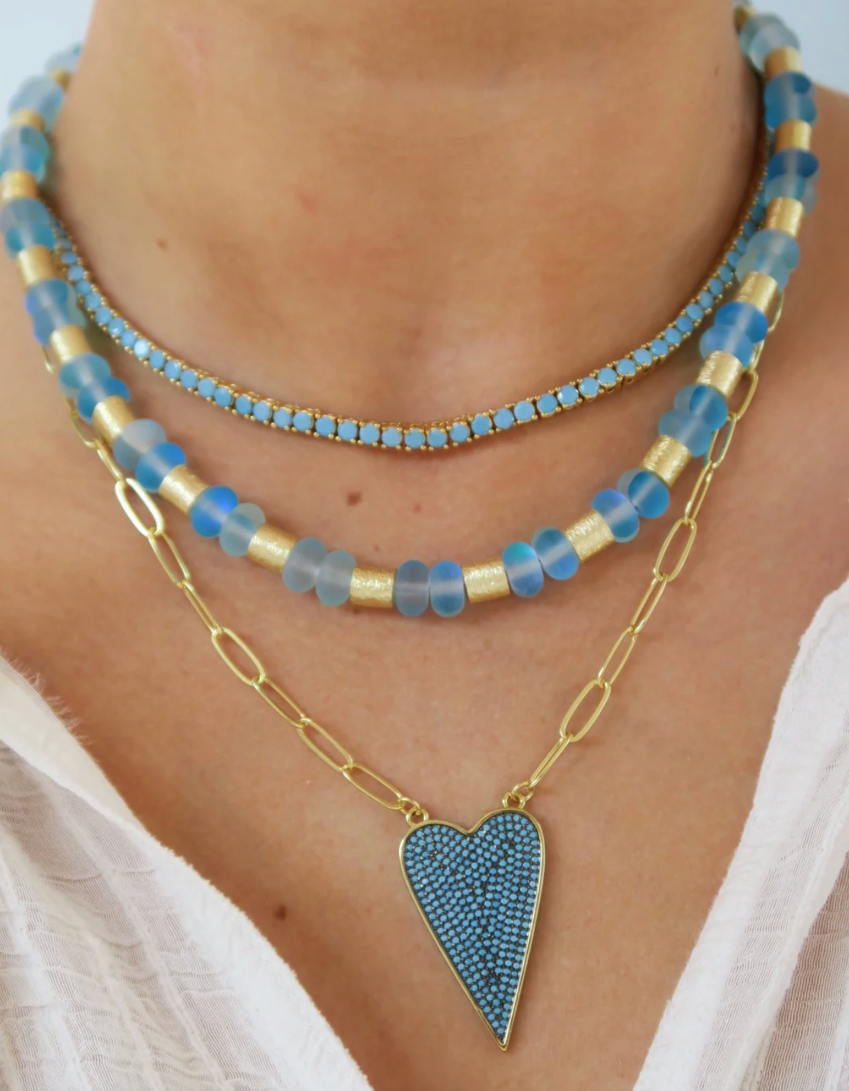 Turquoise Tennis Necklace