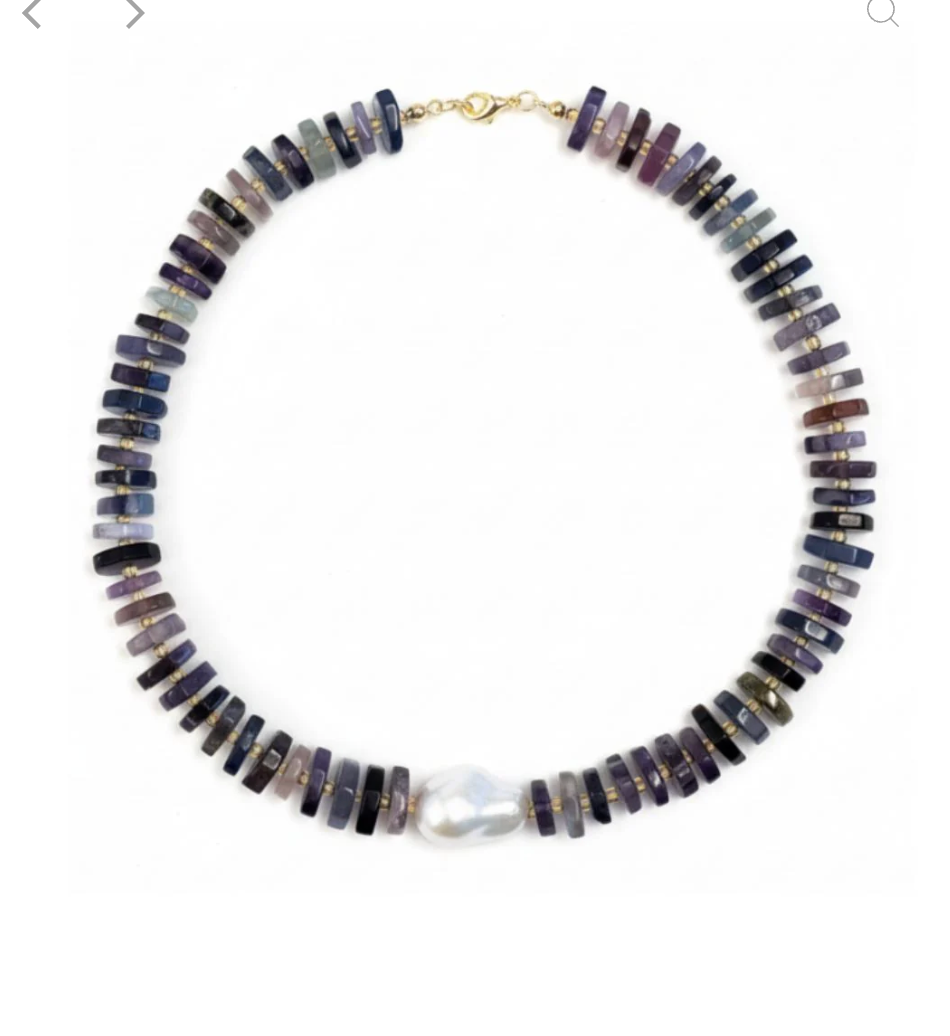 St. Croix Collar - Purple Sea GLass