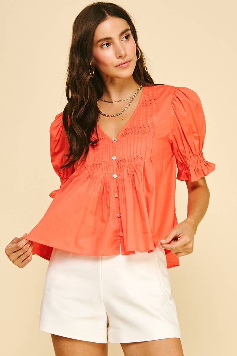 TUCKED DETAIL Blouse