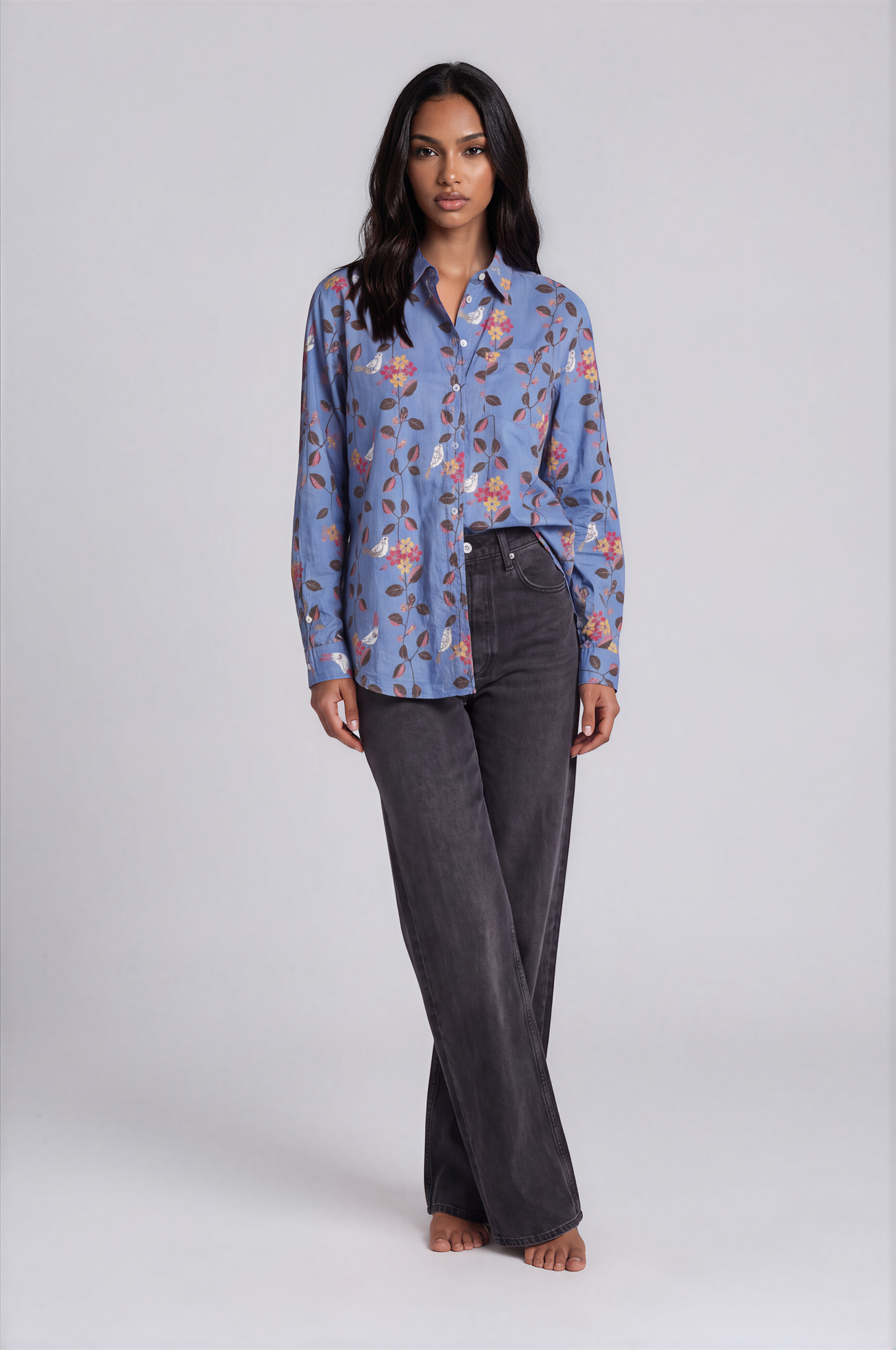 Good Boyfriend Shirt- Cornflower Blue
