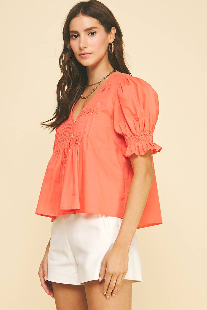 TUCKED DETAIL Blouse